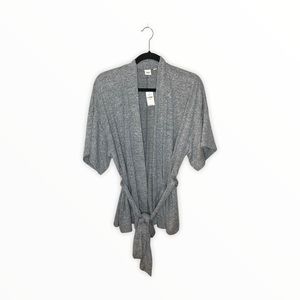 Gap New Heather Gray Short Sleeve Cardigan Sz XS